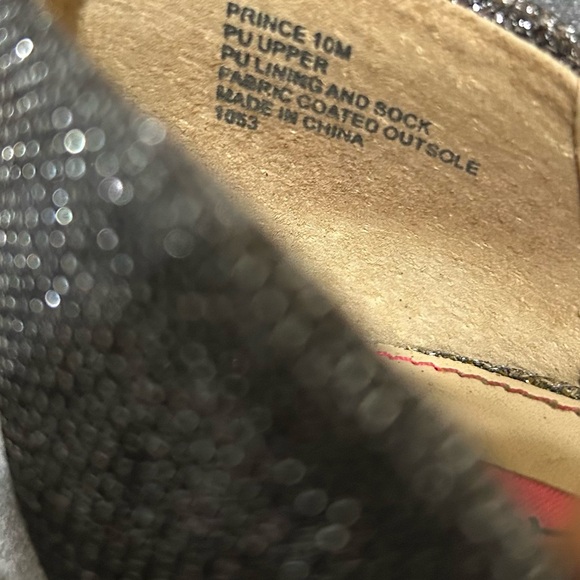 Betsey Johnson Prince D Orsay Heels Silver Glitter Bow 10 Pewter - Picture 10 of 10